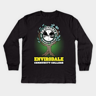 Envirodale Community College (Green Backlight) Kids Long Sleeve T-Shirt